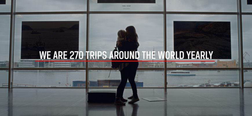 We are 270 trips around the world yearly. We are Stena Line.