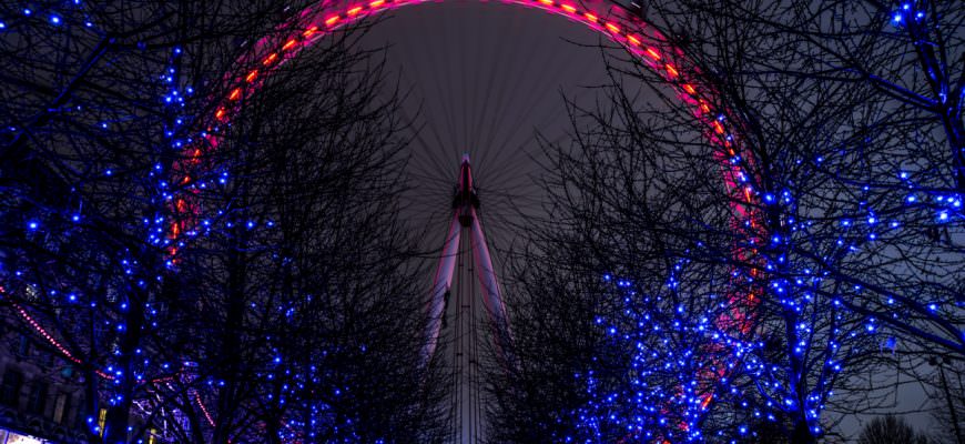 London Eye in kerstsfeer