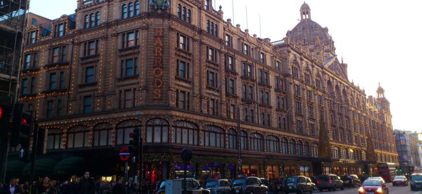 Kerstshoppen bij Harrods in Londen
