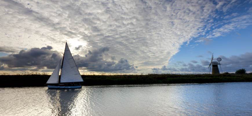 The Broads in Norfolk, East Anglia