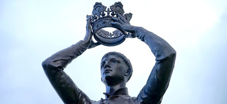 Koning met zijn kroon