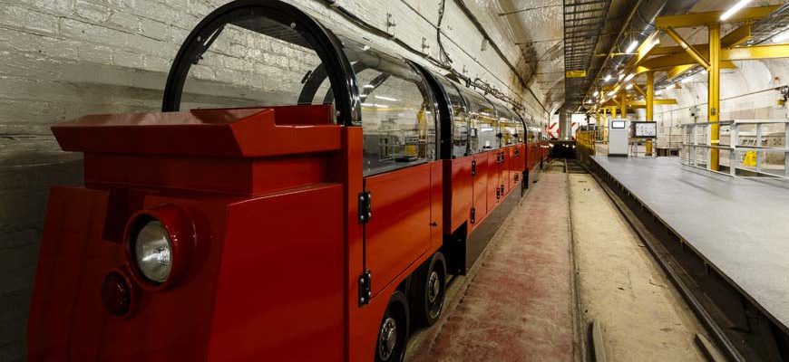 Mail Rail trein in Londen