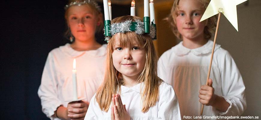 St Lucia viering in Zweden. Foto Lena Granefelt/imagebank.sweden.se